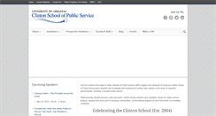 Desktop Screenshot of clintonschool.uasys.edu