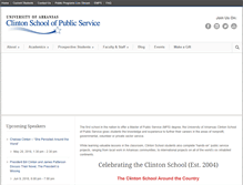 Tablet Screenshot of clintonschool.uasys.edu
